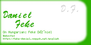 daniel feke business card